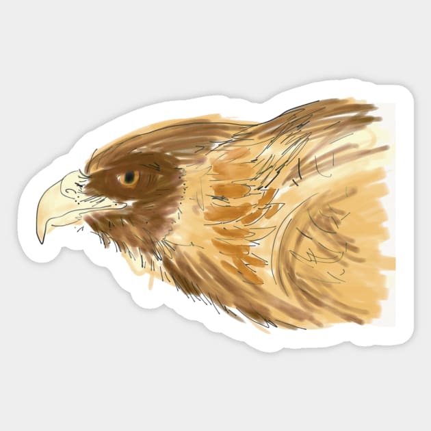 Hawk Eye Sticker by mjohmy